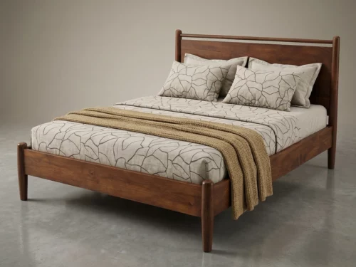 Kima Classic wooden Queen Size Bed