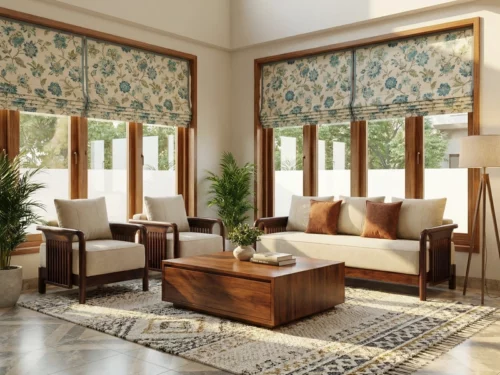 Munich 311 Wooden Sofa Set