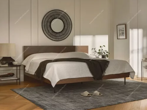 Rico Classic teak wood Queen Size Bed Without Storage