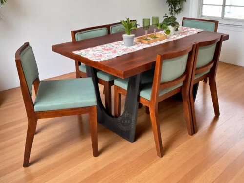 Dining Table, Wooden Top, Solid design,