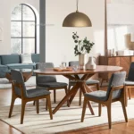 Wilmax 6 Seater Wooden Dining Table Set In Wood