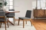 Wilmax Oval 6 Seater Wooden Top Dining Table in Hard Wood - Hard Wood, 6 Seater, Wooden Top - Image 4