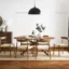 Naples 6 Seater Wooden Dining Table Set In Wood
