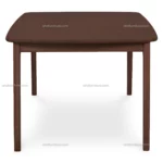 Turin Rectangle 6 Seater Wooden Top Dining Table in Hard Wood - Hard Wood, 6 Seater, Wooden Top - Image 5