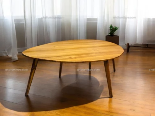 Bioko Wooden Coffee Table In Imported Teak Wood