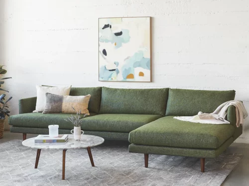 Bunny Fabric L Shape Sofa