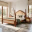 Baikal Luxury Wooden Poster Bed B2 In Teak Wood