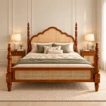 Baikal Wooden King Size Poster Cot