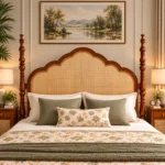 Baikal Wooden Poster Bed In Teak Wood King Size 4