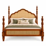 Baikal Wooden Poster Bed In Teak Wood King Size 8