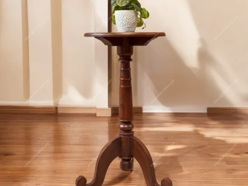Dami Wooden Round Side Table