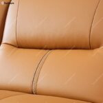 Spain 5 Seater Sofa Light Brown Colour - Fabric, L Shaped - Image 5