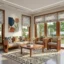 Zenith Wooden Sofa Set Teak Finish 311