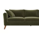 Emerald L-Shaped Sofa, Velvet, Green Colour - Velvet, L Shaped, Green Sofa - Image 6