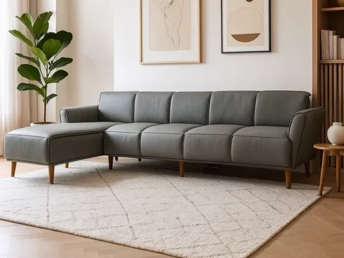 Aspire Sectional Leather L Shape Sofa Set (4)