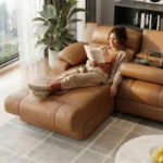 Bruno Premium L Shaped Recliner Sofa With Left Aligned Chaise Lifestyle Photography
