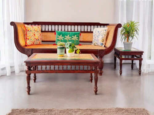 Elizabeth 3 Seater Diwan In Rosewood