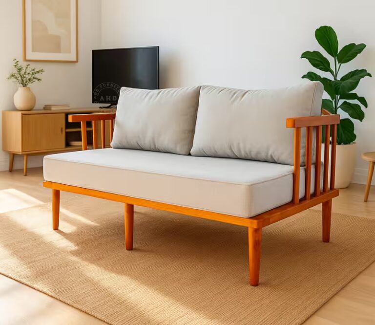 enzo 3 seater teak wood wooden sofa (3)