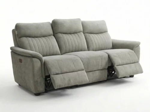 Glen Comfort 3 seater fabric electric recliner sofa (6)