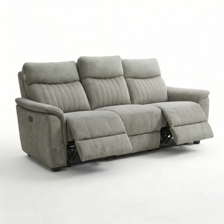 Glen Comfort 3 seater fabric electric recliner sofa (6)