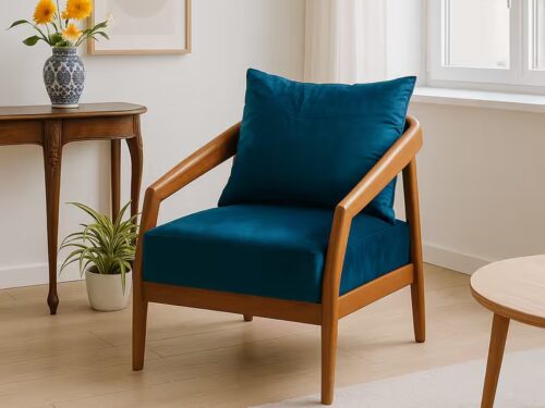 Henry Teak Wood Sofa 1 seater