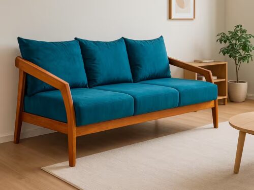 Henry Teak Wood Sofa 3 seater (1)