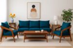 Henry Teak Wood Sofa Set 3+1+1