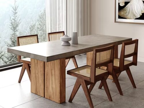 Hermes 6 Seater Wooden Dining Table In Hard Wood