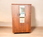 Wardrobe 3 Door with Walnut Finish In Engineered Wood - Engineered Wood, Closed Storage - Image 3