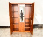 Wardrobe 3 Door with Walnut Finish In Engineered Wood - Engineered Wood, Closed Storage - Image 4