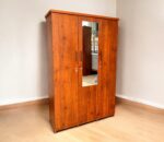 Wardrobe 3 Door with Walnut Finish In Engineered Wood - Engineered Wood, Closed Storage