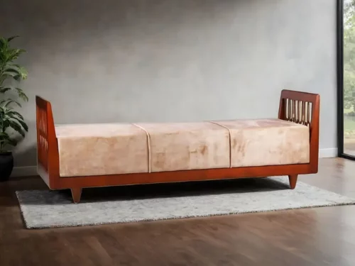 classic mahogany diwan sofa