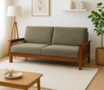 Avanza 3 seater teak wood wooden sofa