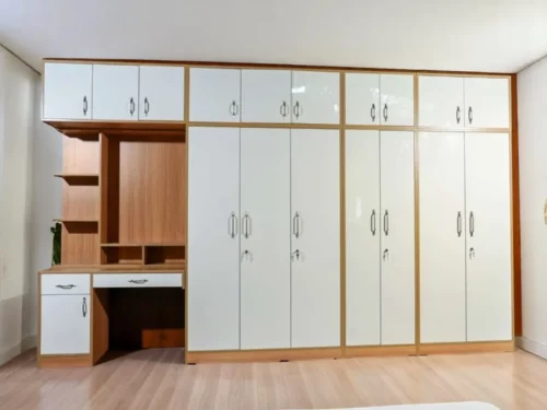 Wardrobe 6 Door with White Finish In Engineered Wood
