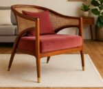 imperial cane rattan teak wood sofa 1 seater - ahd furniture