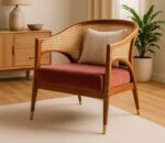 imperial cane rattan teak wood sofa 1 seater - ahd furniture