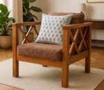 nano 1 seater teak wood sofa sofa (2)