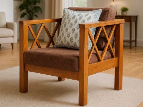 nano 1 seater teak wood sofa sofa (5)