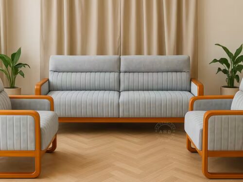 xylo 3+1+1 teak wood sofa set - ahd furniture