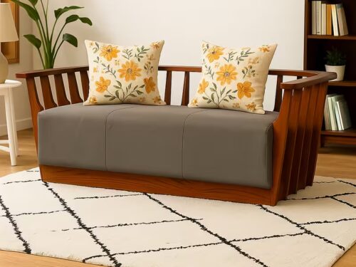 Haven Teak Wood Wooden Sofa 3 Seater
