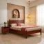 Kima Wooden Queen Size Bed B2 In Teak Wood