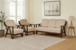 Modern Nest teak wood sofa set 3+1+1 (1)