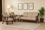 Modern Nest teak wood sofa set 3+1+1 (1)