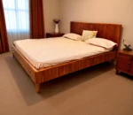 Chelsea King Size Wooden Bed in Teak Wood - Teak Wood, King Size, Without Storage - Image 4