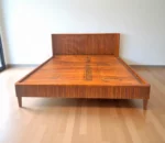 Chelsea King Size Wooden Bed in Teak Wood - Teak Wood, King Size, Without Storage - Image 5