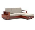 Wooden L Shape 4 Seater Sofa Set for Living Room (6)