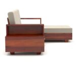 Wooden L Shape 4 Seater Sofa Set for Living Room (6)