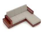 Wooden L Shape 4 Seater Sofa Set for Living Room (6)