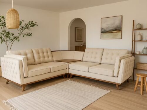 Topaz Sectional Fabric Corner Sofa