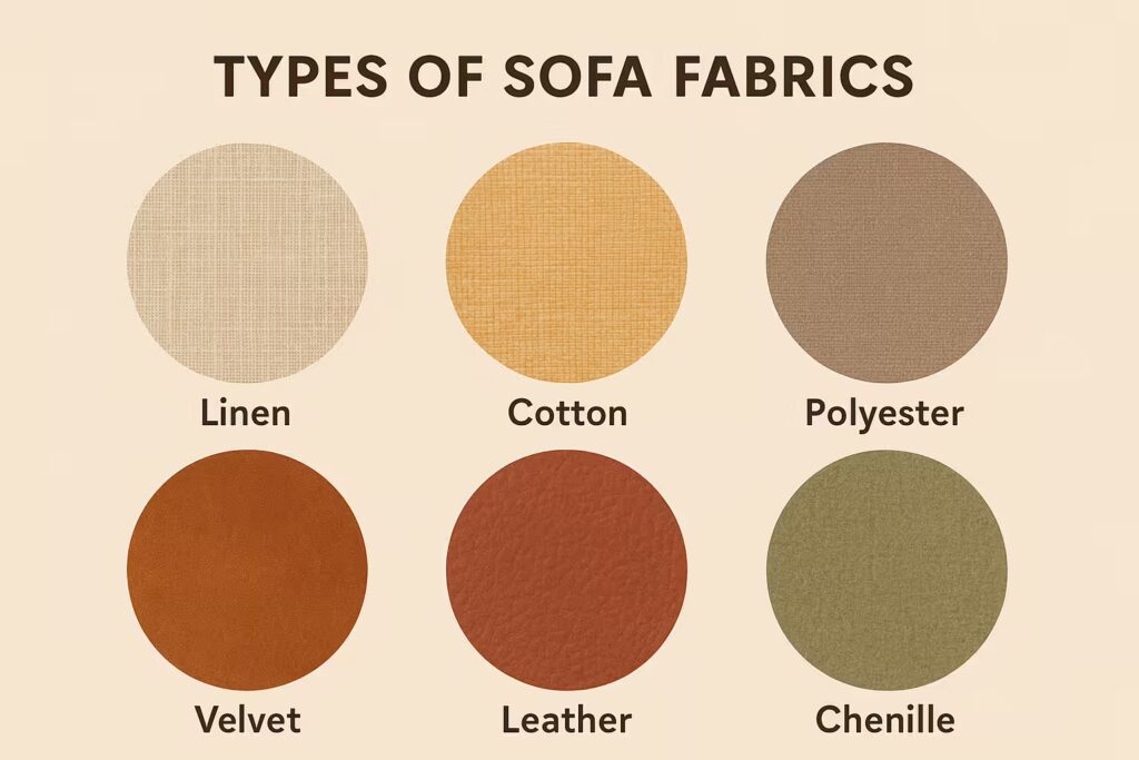 types of sofa fabrics